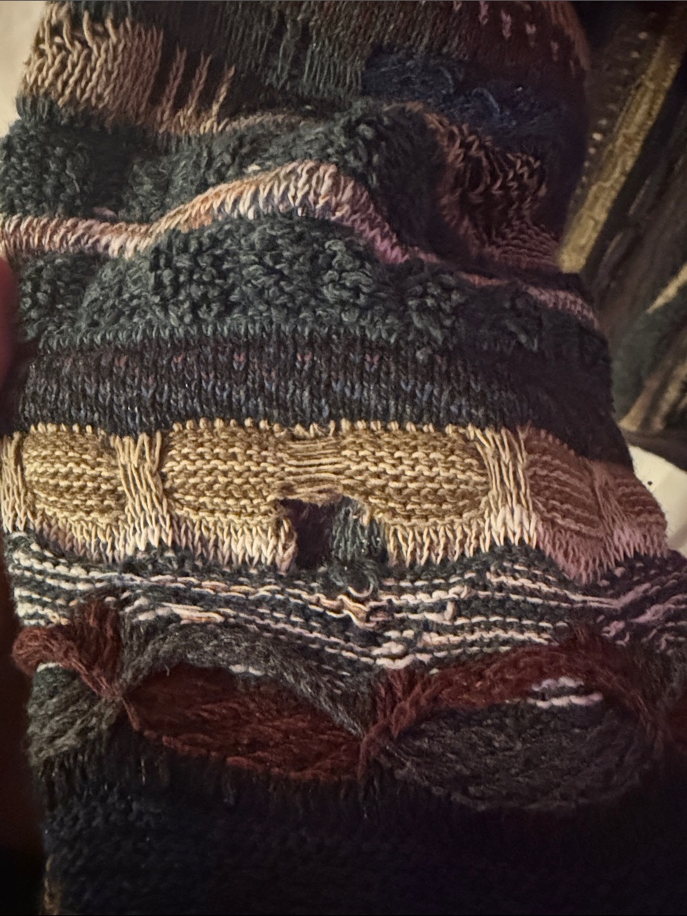 Vintage Roundtree & Yorke 3D Knit Coogi Style XL - Picture 4 of 4